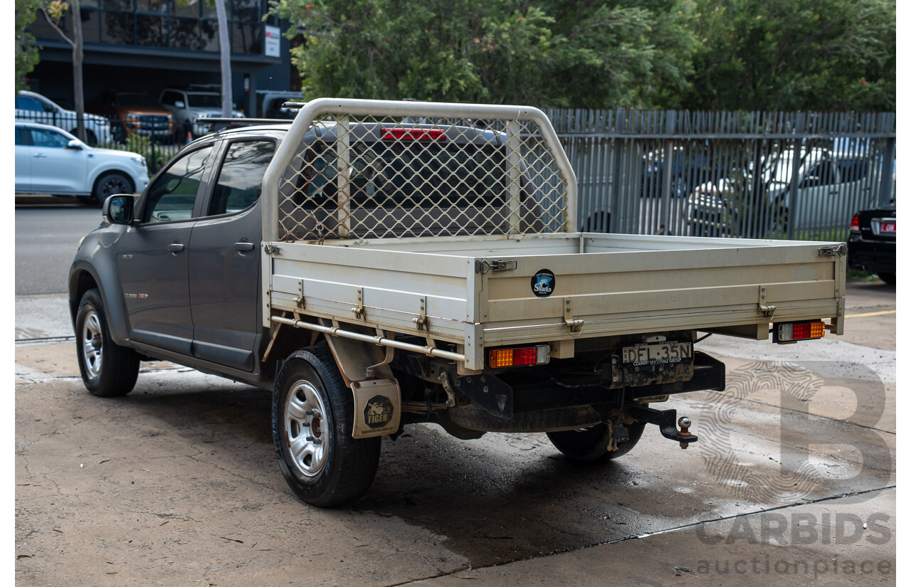 8/2013 Holden Colorado LX (4x4) RG Crew C/Chas Royal Grey Metallic Turbo Diesel 2.8L