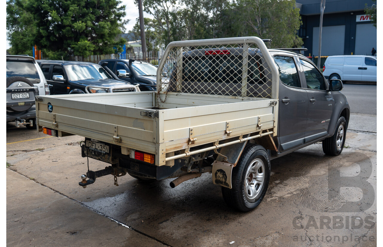 8/2013 Holden Colorado LX (4x4) RG Crew C/Chas Royal Grey Metallic Turbo Diesel 2.8L