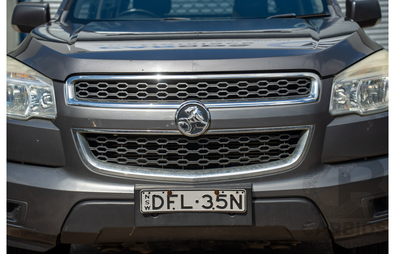 8/2013 Holden Colorado LX (4x4) RG Crew C/Chas Royal Grey Metallic Turbo Diesel 2.8L