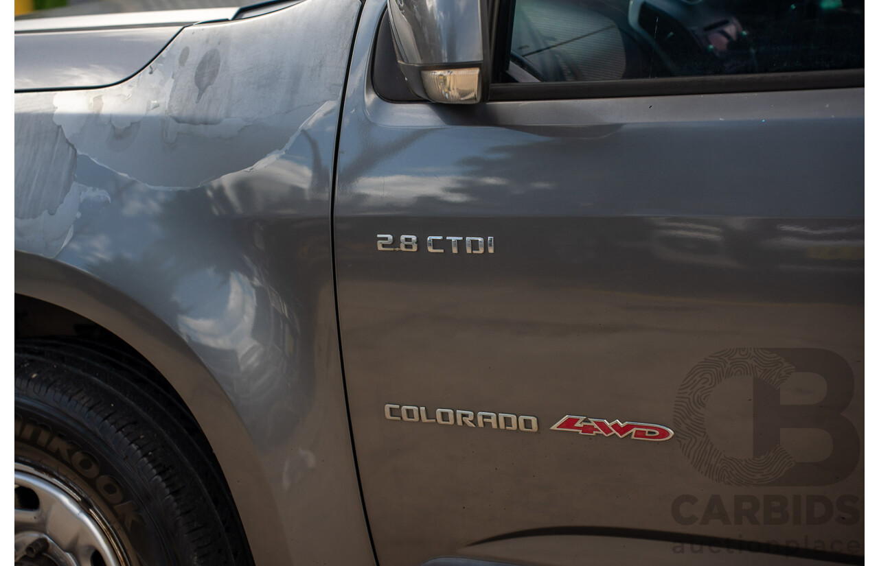 8/2013 Holden Colorado LX (4x4) RG Crew C/Chas Royal Grey Metallic Turbo Diesel 2.8L