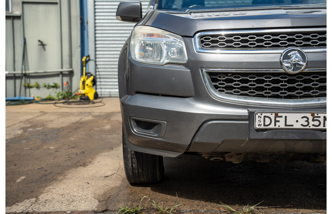 8/2013 Holden Colorado LX (4x4) RG Crew C/Chas Royal Grey Metallic Turbo Diesel 2.8L