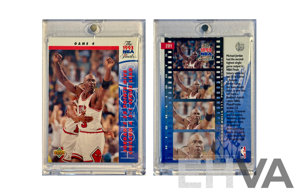 Michael Jordan 1993 NBA Finals Card – Game 4 Heroics – Upper Deck Bulls Classic