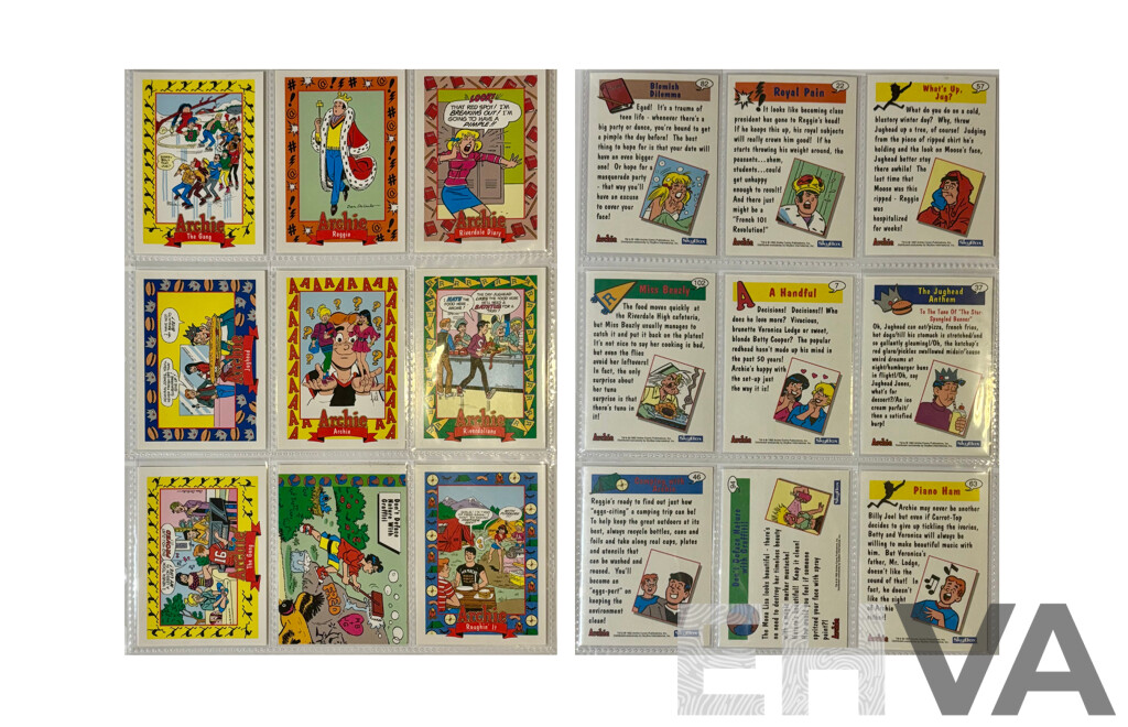 Archie Comics 9-Card Lot – 1990s Collector Series – Riverdale Favourites with Retro Humour