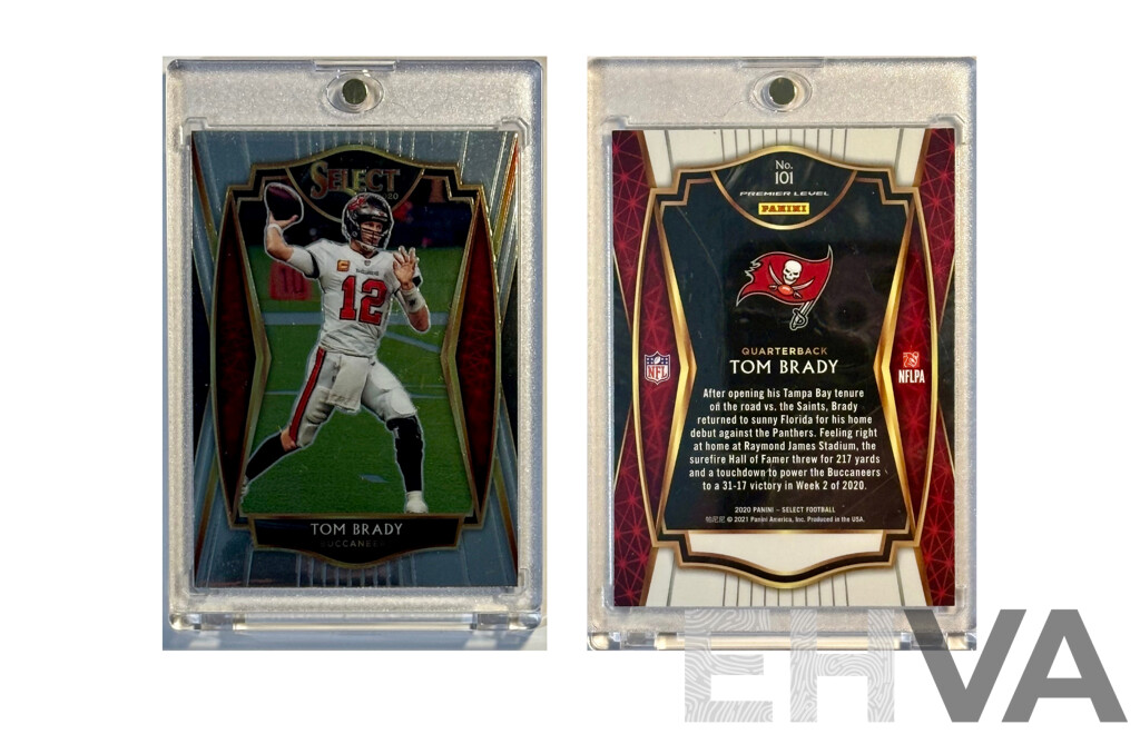 Tom Brady Select Football Card – 7× Super Bowl Champion – NFL Icon in Premium Condition