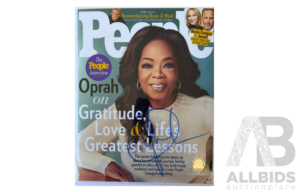 Signed Edition of People Magazine Featuring Oprah Winfrey with Official Authentication