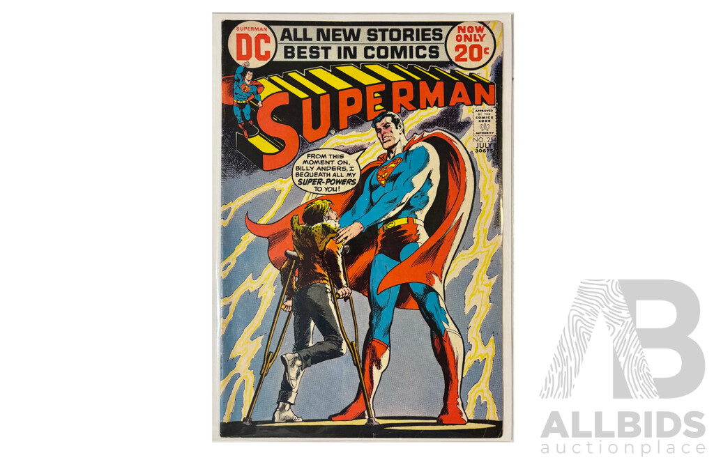 Superman #241 (1971) – Bronze Age DC Classic – Neal Adams Cover – Emotional Iconography