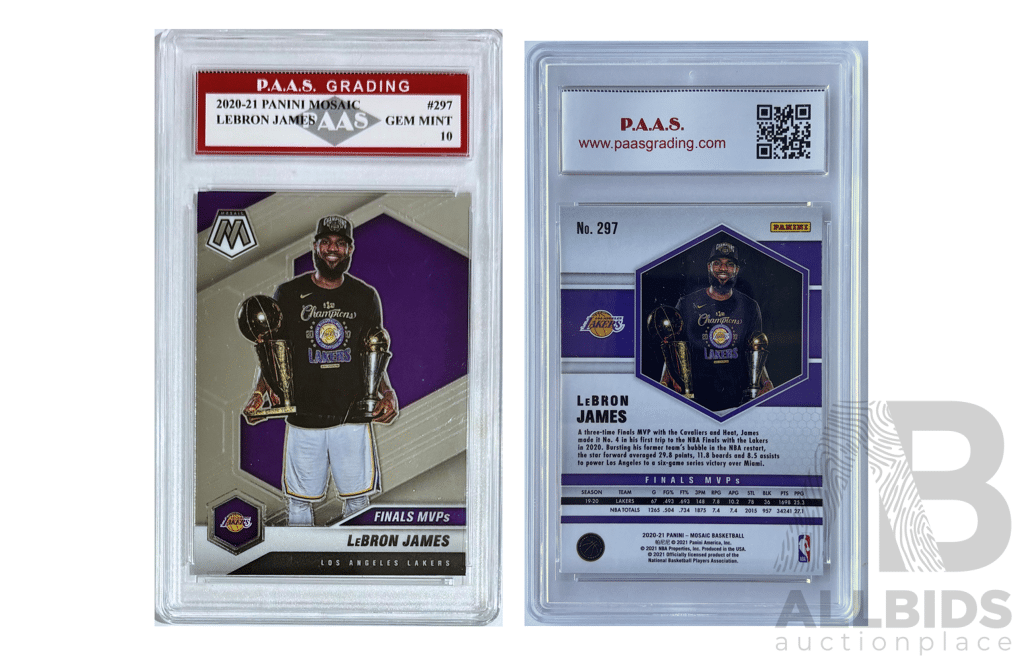 LeBron James 2020-21 Finals MVPs Gem Mint 10