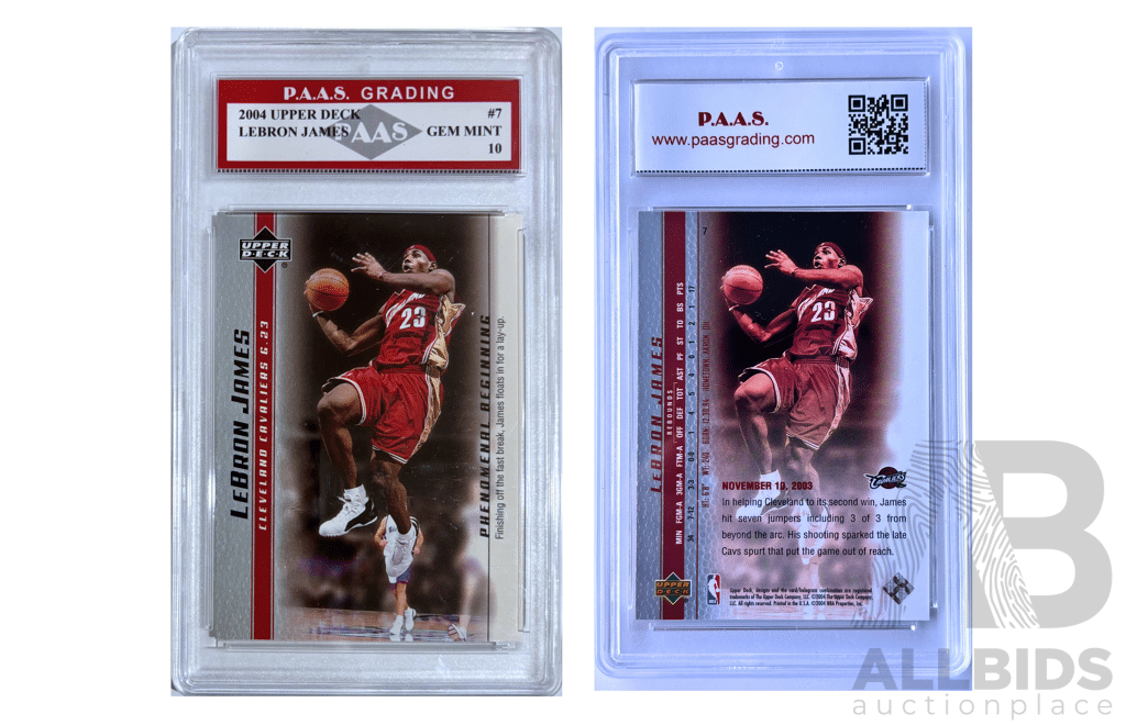 LeBron James 2004 Upper Deck Collectible Gem Mint 10