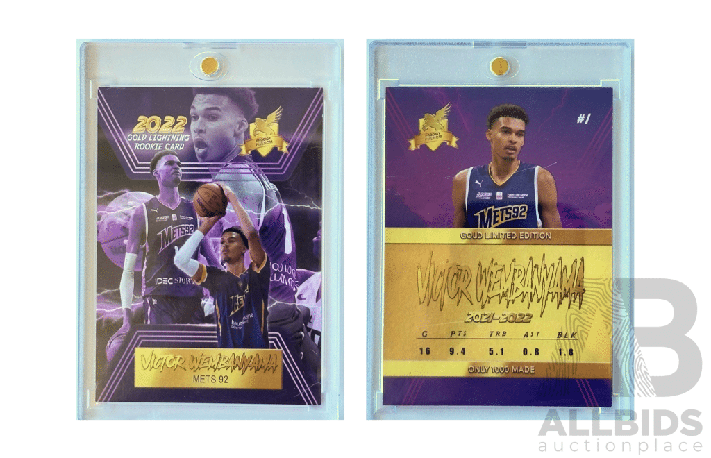 Victor Wembanyama 2022 Gold Rookie Card