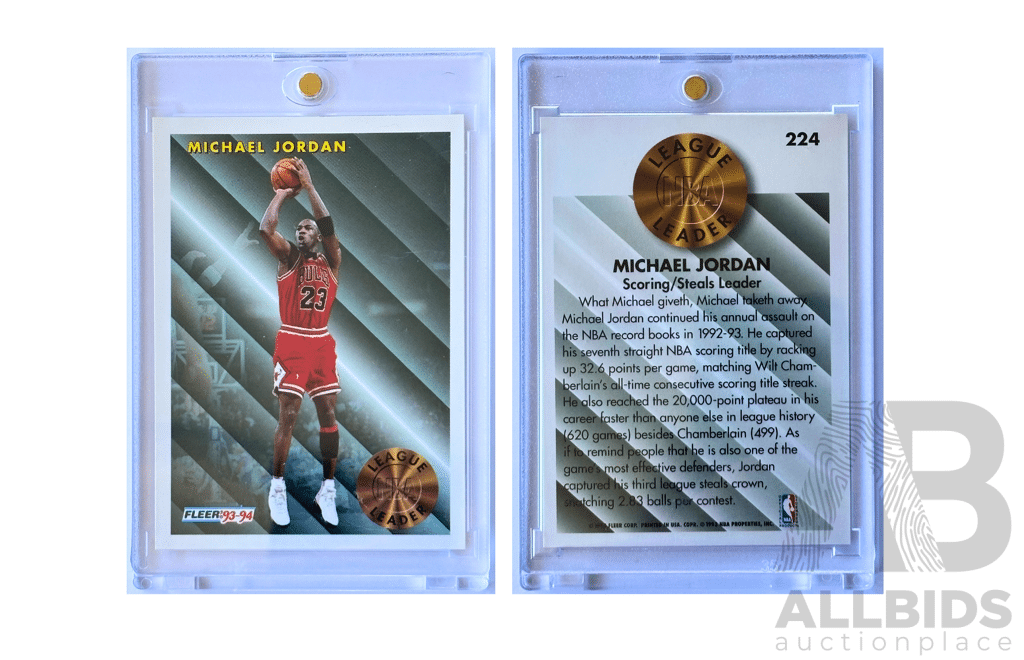 Michael Jordan 1993-94 Fleer League Leader