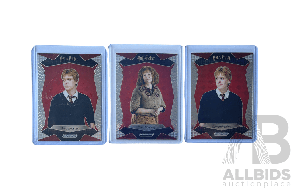 Kakawow Phantom Harry Potter Red Series Card Set Featuring Fred, George and Molly Weasley