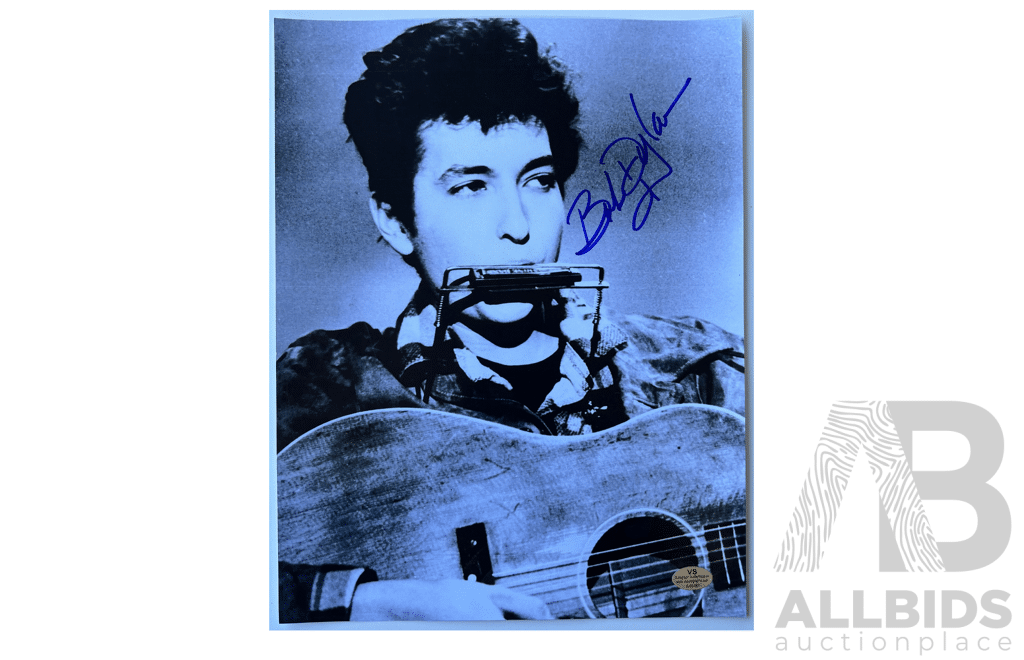 Autographed Bob Dylan 8x10 Photo with COA