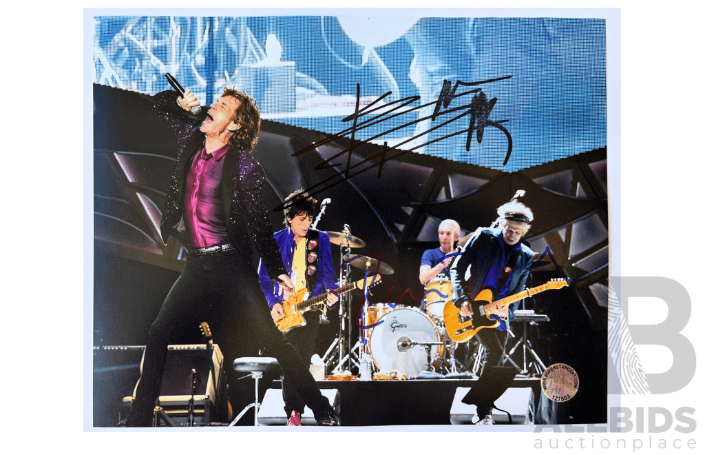 Autographed Rolling Stones with COA Live 8x10