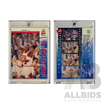 Michael Jordan 1993 NBA Finals Card – Game 4 Heroics – Upper Deck Bulls Classic