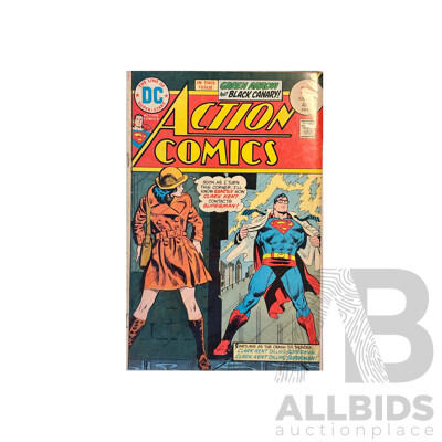 Action Comics #446 (1975) – Bronze Age Superman – DC Classic Featuring Green Arrow & Black Canary