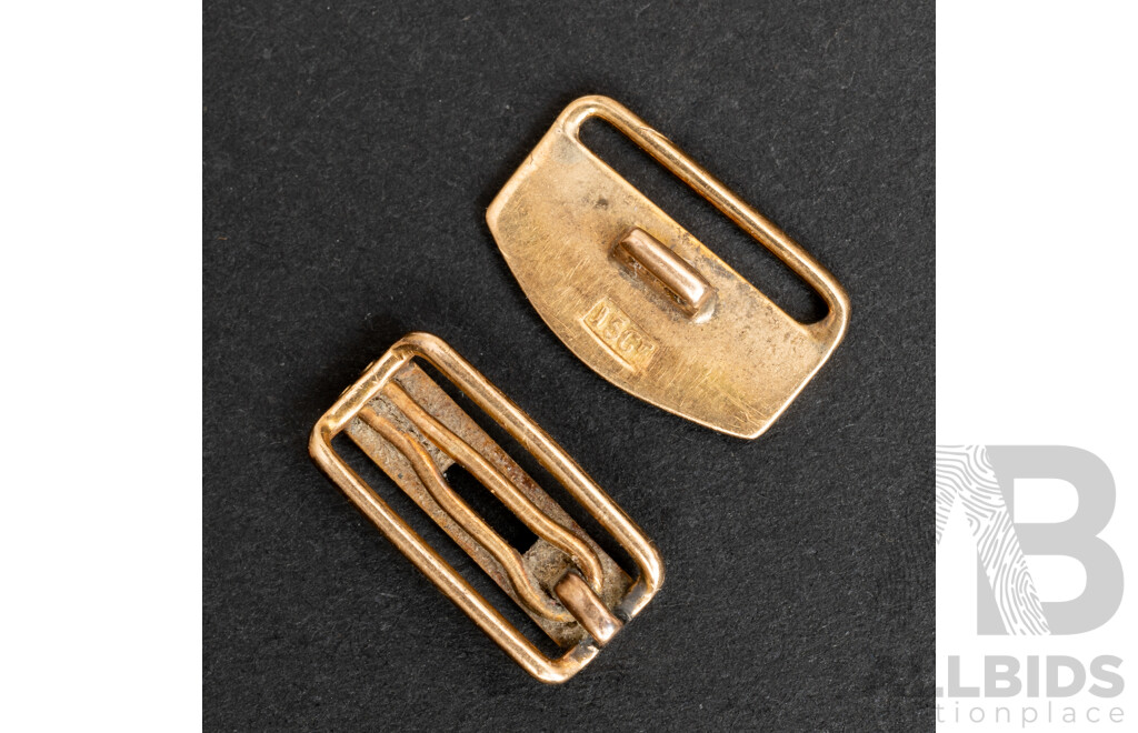 Vintage 15ct Gold Watch Buckle Clip, 0.96 Grams