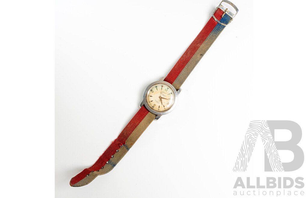 Vintage FeLea Sportmaster Rotomatic 21 Jewels Nivaflex Watch, 35mm, Rare Circa 1960