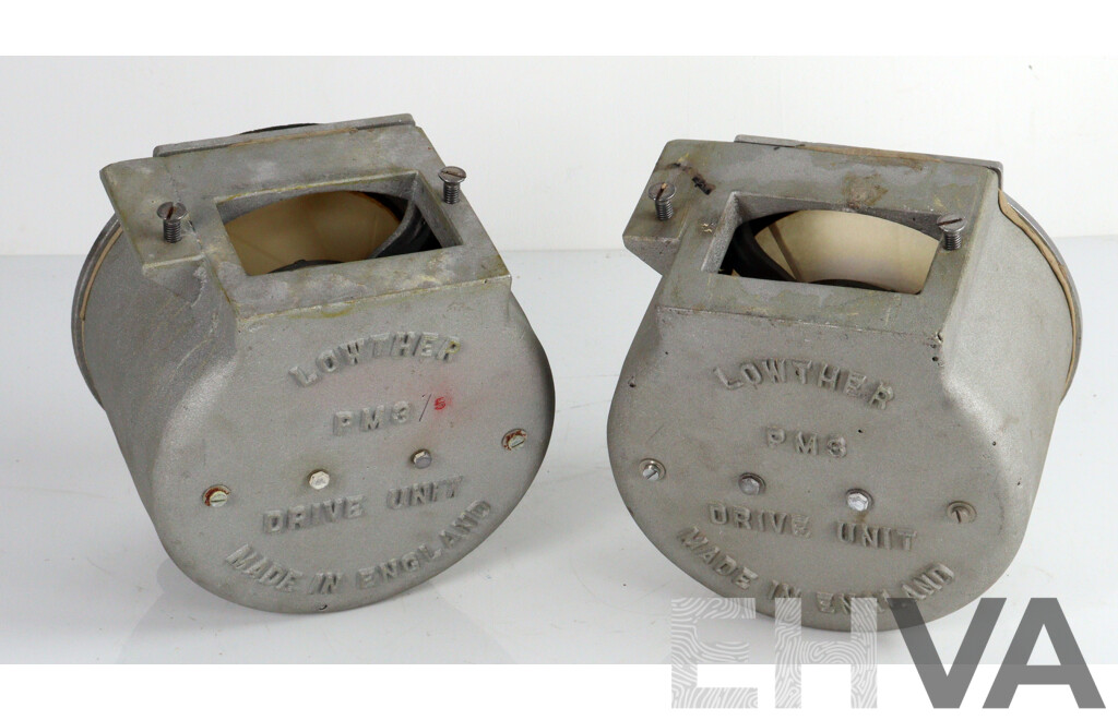 Brand New Pair English Lowther 21cm Speaker Drive Unit Model PM 3 5, Made for Horn Loading
