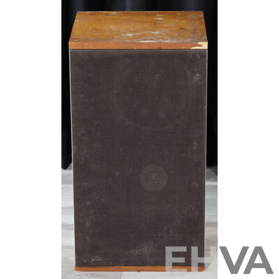 Pair Retro Heavy Duty Custom Acoustic Speakers in Wood Casing