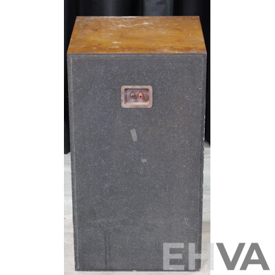 Pair Retro Heavy Duty Custom Acoustic Speakers in Wood Casing