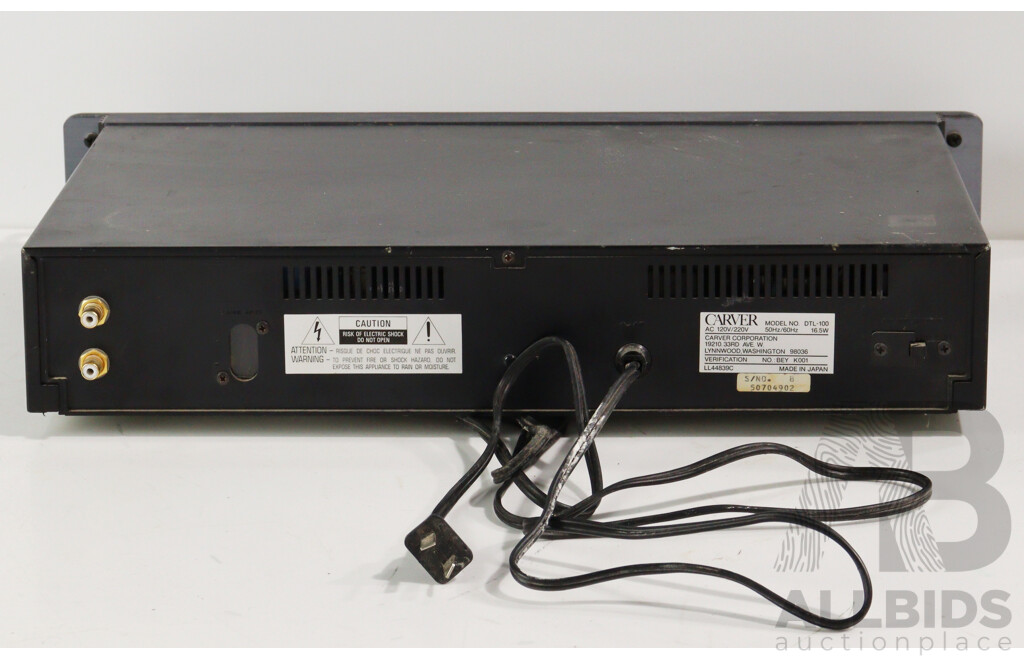 Carver Rack Mounted Compact Disc Player DTL 100