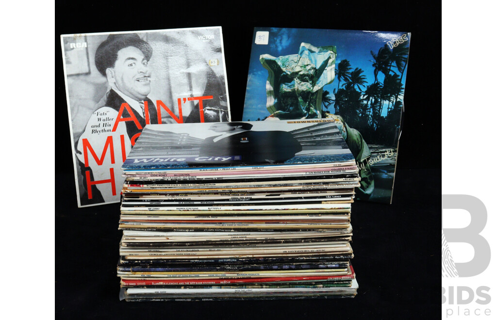 Collection Approx 53 Vintage Vinyl  Records, Mostly Rock & Pop From 1960s & 70s
