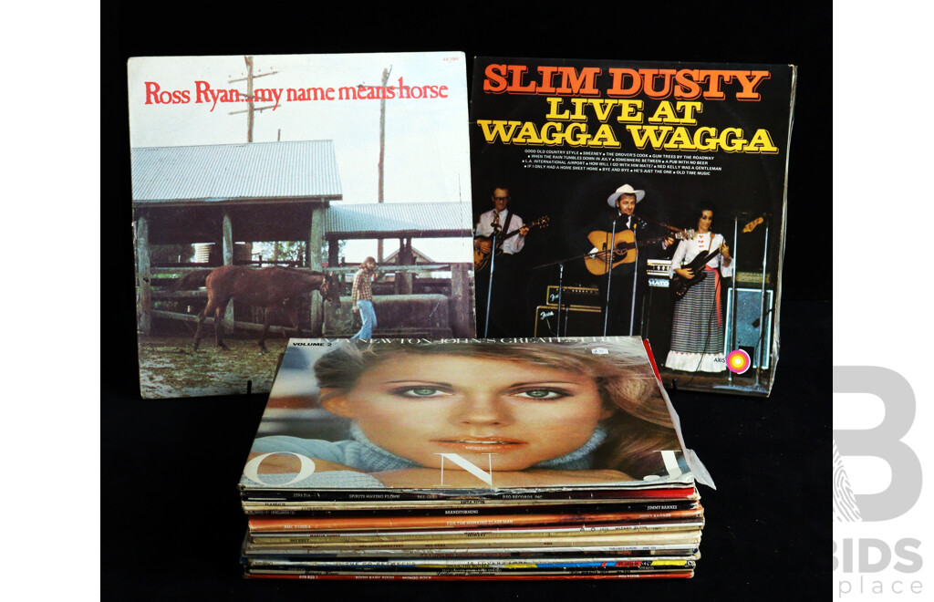 Collection Approx 21 Vintage Vinyl  Records of Australian Interest