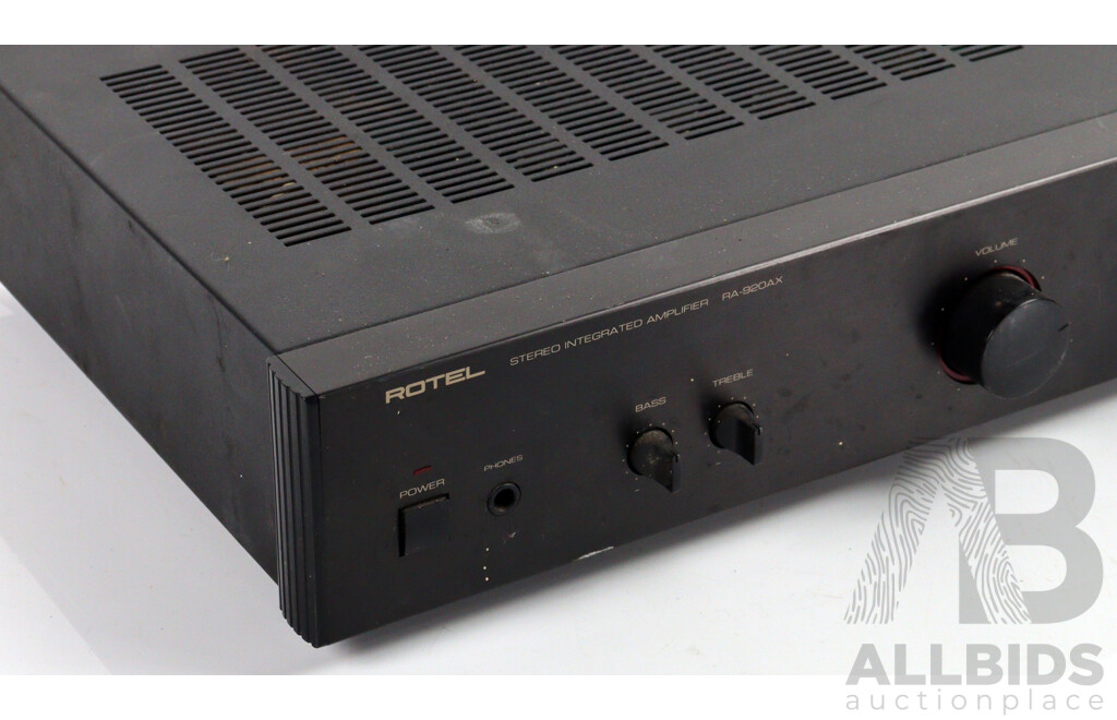 Rotel Stereo Integrated Amplifier RA 920 AX