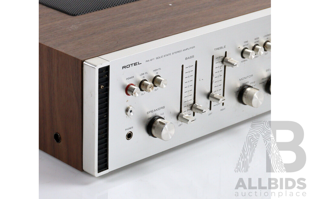 Rotel Solid State Stereo Amplifier RA 611