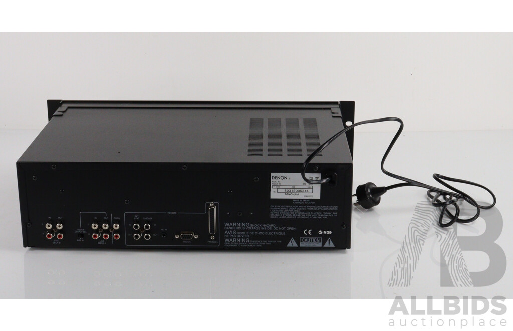 Denon Rack Mounted Stereo Double Cassette Tape Deck DN 780R
