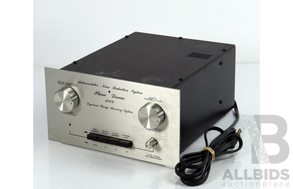 Auto Correlator Noise Reduction System Phase Linear 1000 Dynamic Range Recovery System Model 1000