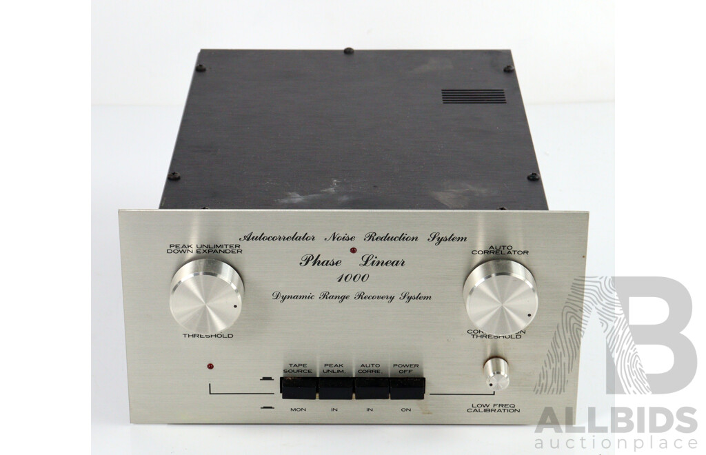 Auto Correlator Noise Reduction System Phase Linear 1000 Dynamic Range Recovery System Model 1000