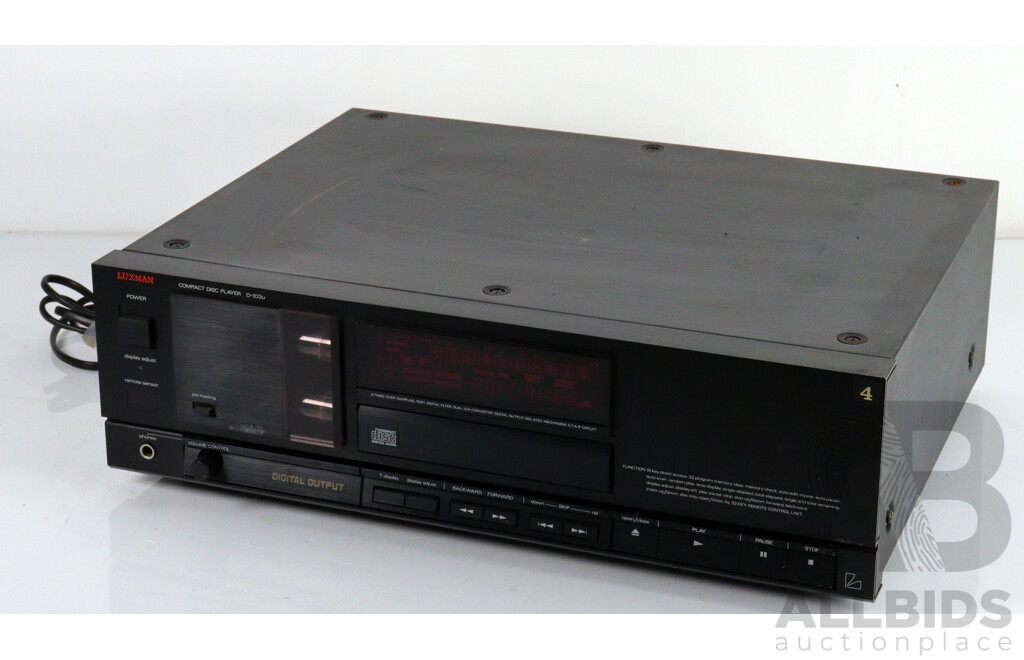 Luxman Compact Disc Player D 103u