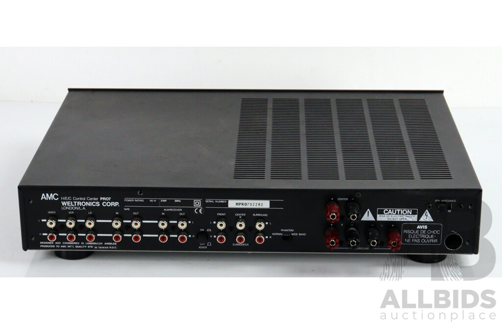 English Weltronics AMC H E C Control Center PR07 H.O.M.E Automation Series