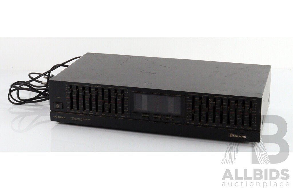 Sherwood Stereo Graphic Equalizer 9 X 2 Band EQ 1330