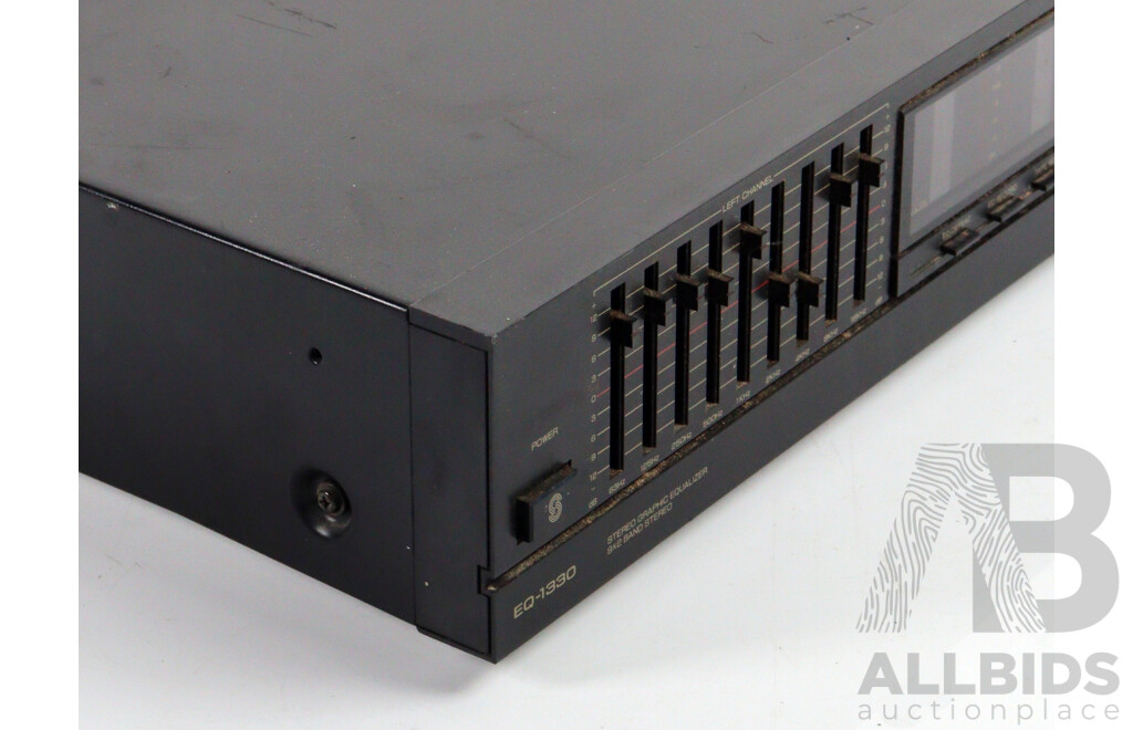 Sherwood Stereo Graphic Equalizer 9 X 2 Band EQ 1330