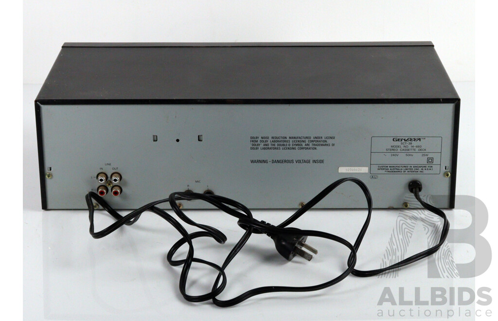Gen EXXA SCT 38 High Speed Dubbing Stereo Cassette Deck