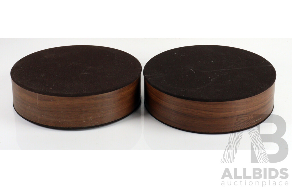 Retro Pair English Made Round Phobos Speakers by Jim Rogers