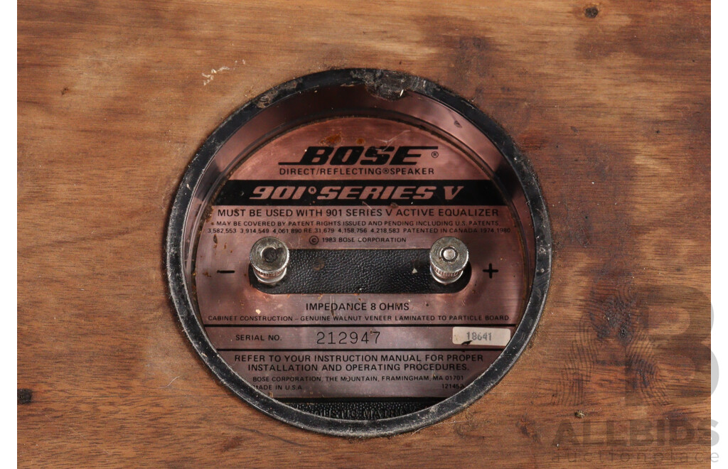 Retro Pair Bose Monitors with Wood Grain Finish