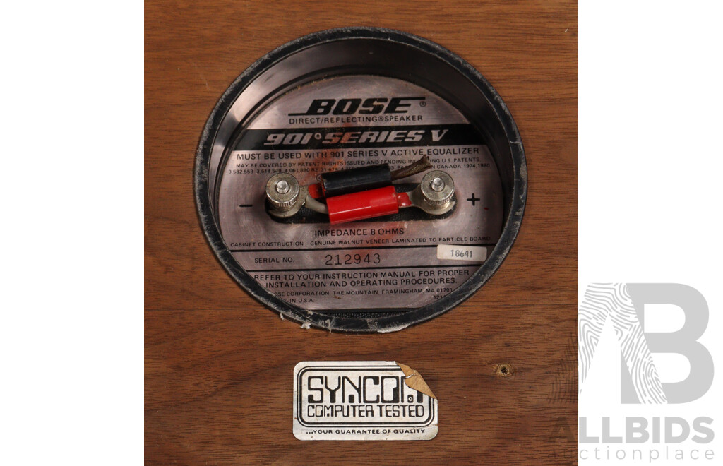 Retro Pair Bose Monitors with Wood Grain Finish
