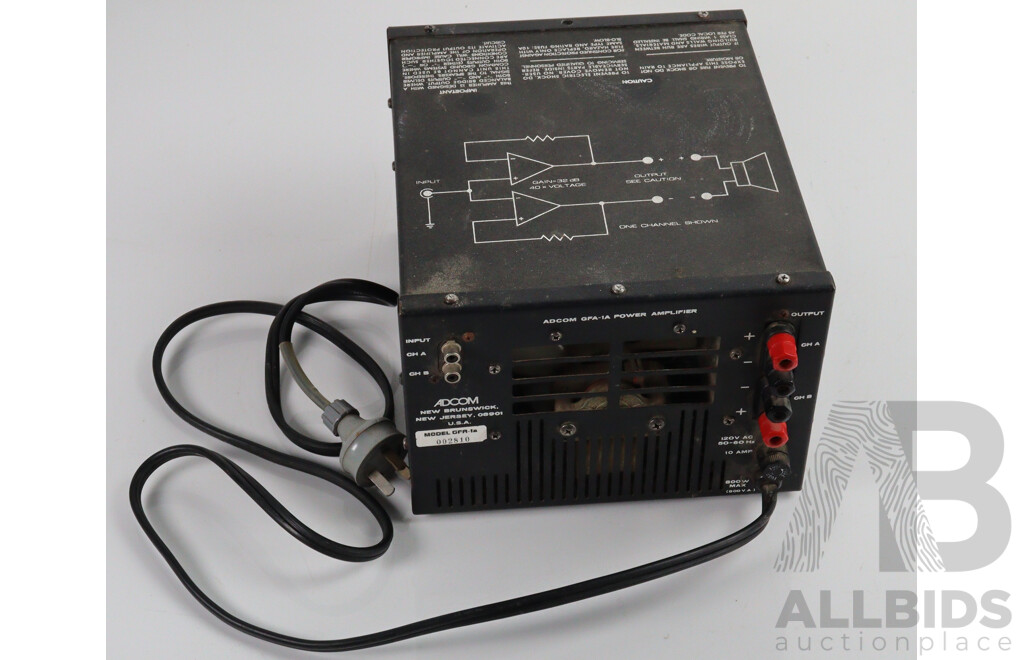 ADCOM GFA 1 a Power Amplifier