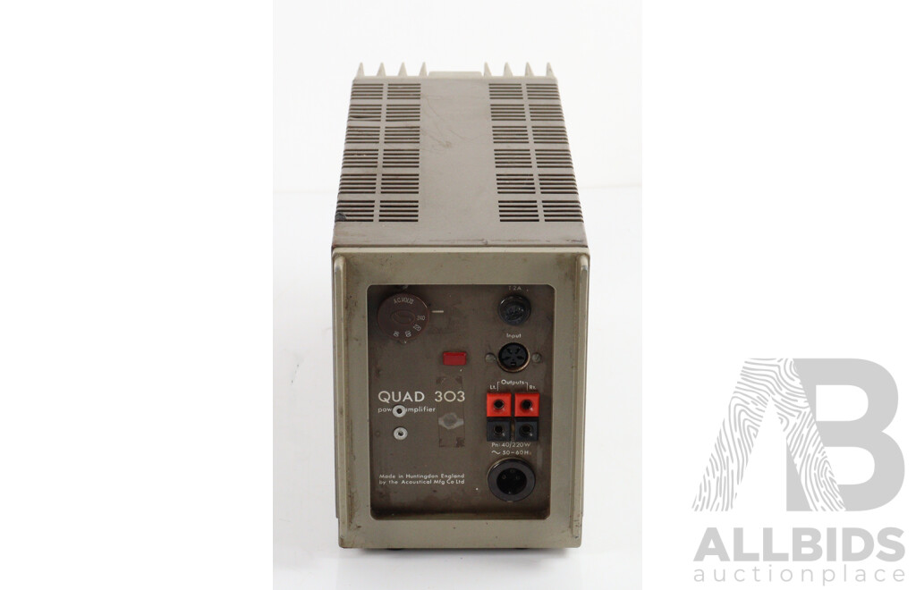 Retro English Made Acoustical Manufacturing Co Quad 303 Power Amplifier