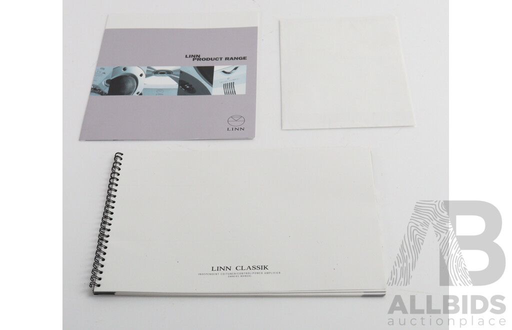 Brand New Linn Classik Independent CD, Tuner, Control Power Amplifier with Instruction Manual