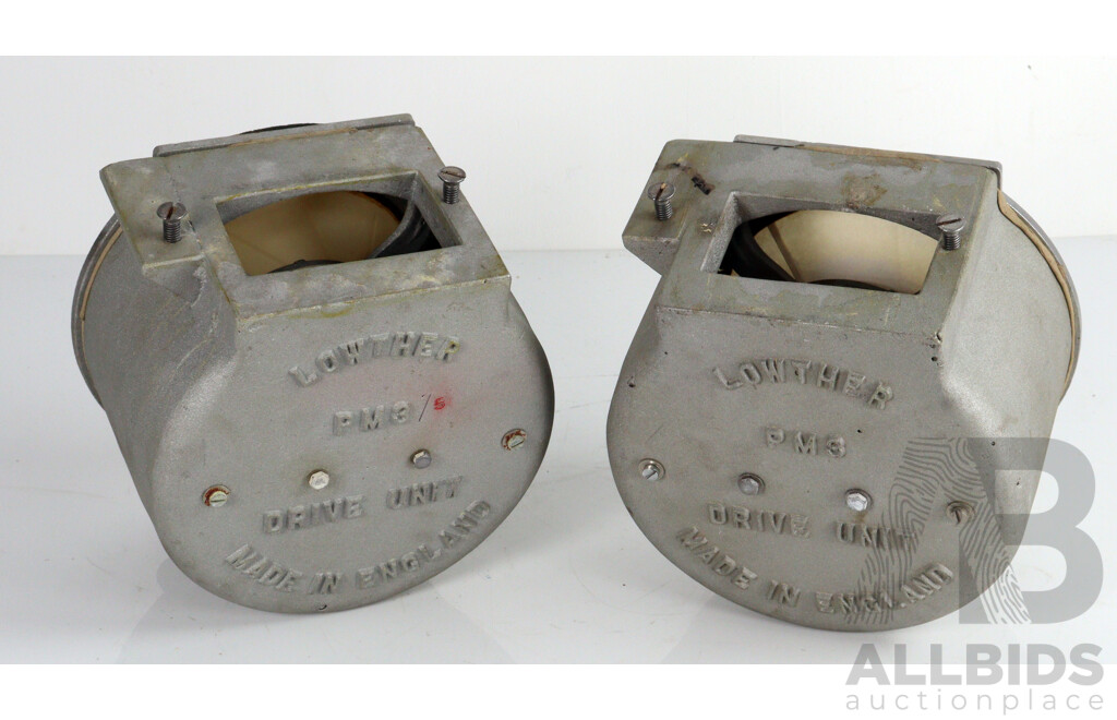 Brand New Pair English Lowther 21cm Speaker Drive Unit Model PM 3 5, Made for Horn Loading