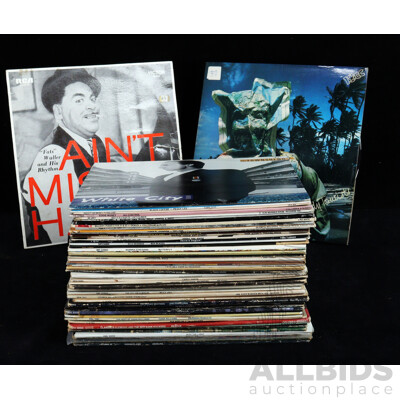Collection Approx 53 Vintage Vinyl  Records, Mostly Rock & Pop From 1960s & 70s