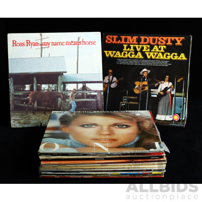 Collection Approx 21 Vintage Vinyl  Records of Australian Interest