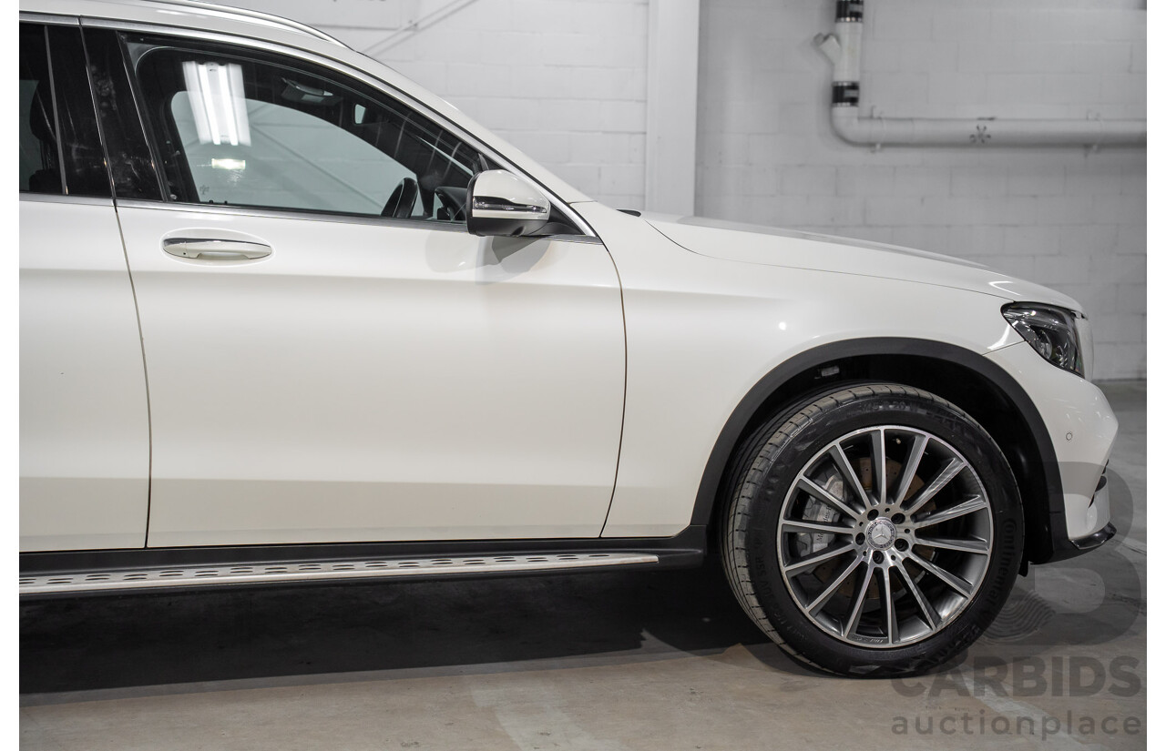 04/2016 Mercedes-Benz GLC250 (AWD) 253 4d Wagon Diamond White Metallic Turbo 2.0L