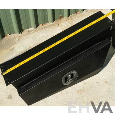 05/2021 Bronco Built Alloy Tray with Lockable Undertray Built in Slide Drawer and Undermounted Toolboxes to Suit 2014 PX Ranger Dual Cab