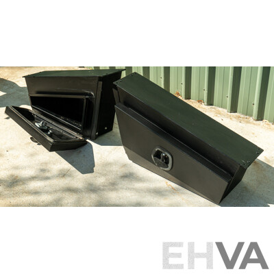 05/2021 Bronco Built Alloy Tray with Lockable Undertray Built in Slide Drawer and Undermounted Toolboxes to Suit 2014 PX Ranger Dual Cab
