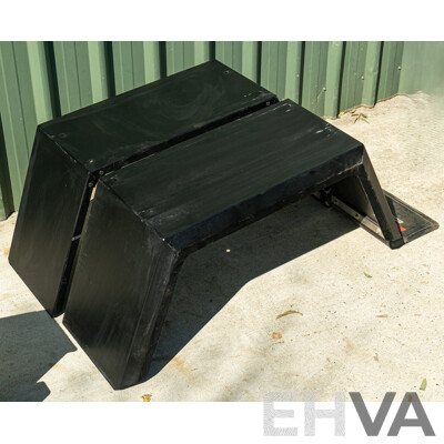 05/2021 Bronco Built Alloy Tray with Lockable Undertray Built in Slide Drawer and Undermounted Toolboxes to Suit 2014 PX Ranger Dual Cab